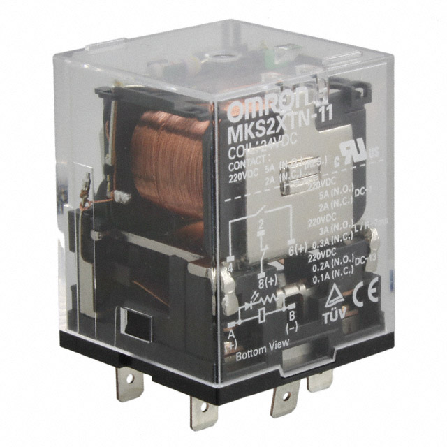 MKS2XTN-11 DC110 Omron Automation and Safety  Power Relays Over 2 Amps
